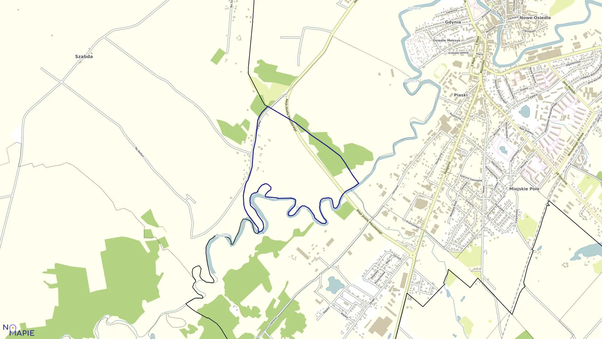 Mapa obrębu BRODNICA-26 w mieście Brodnica