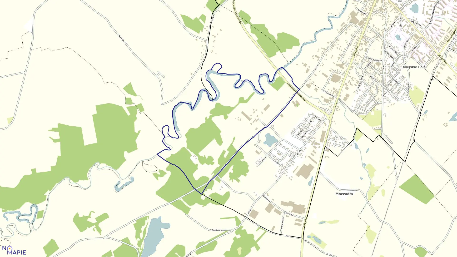 Mapa obrębu BRODNICA-27 w mieście Brodnica