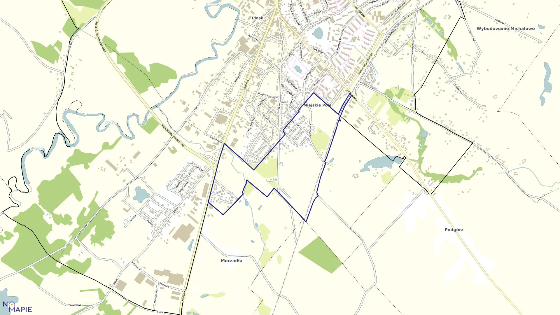 Mapa obrębu BRODNICA-29 w mieście Brodnica