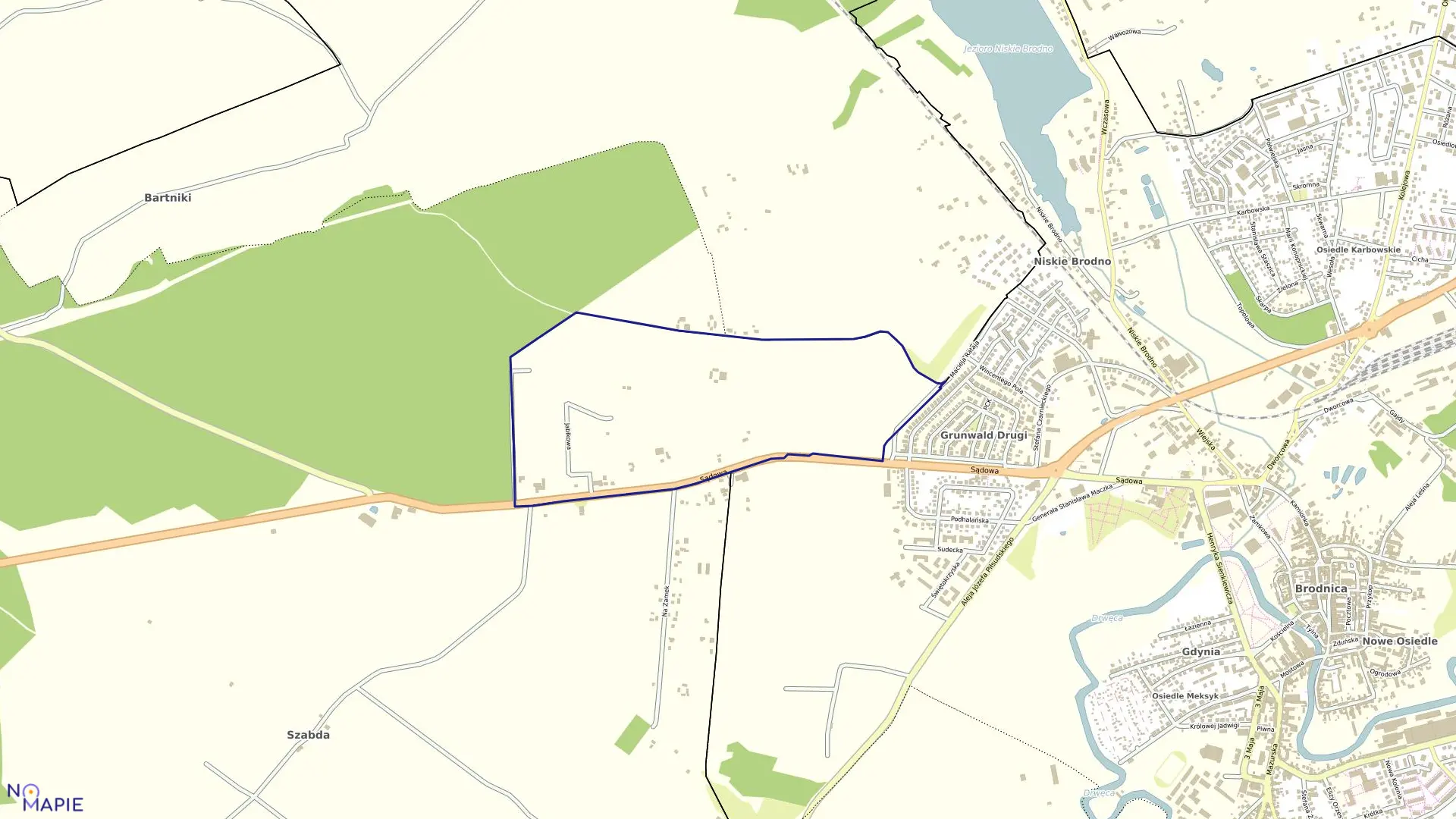 Mapa obrębu BRODNICA-7 w mieście Brodnica